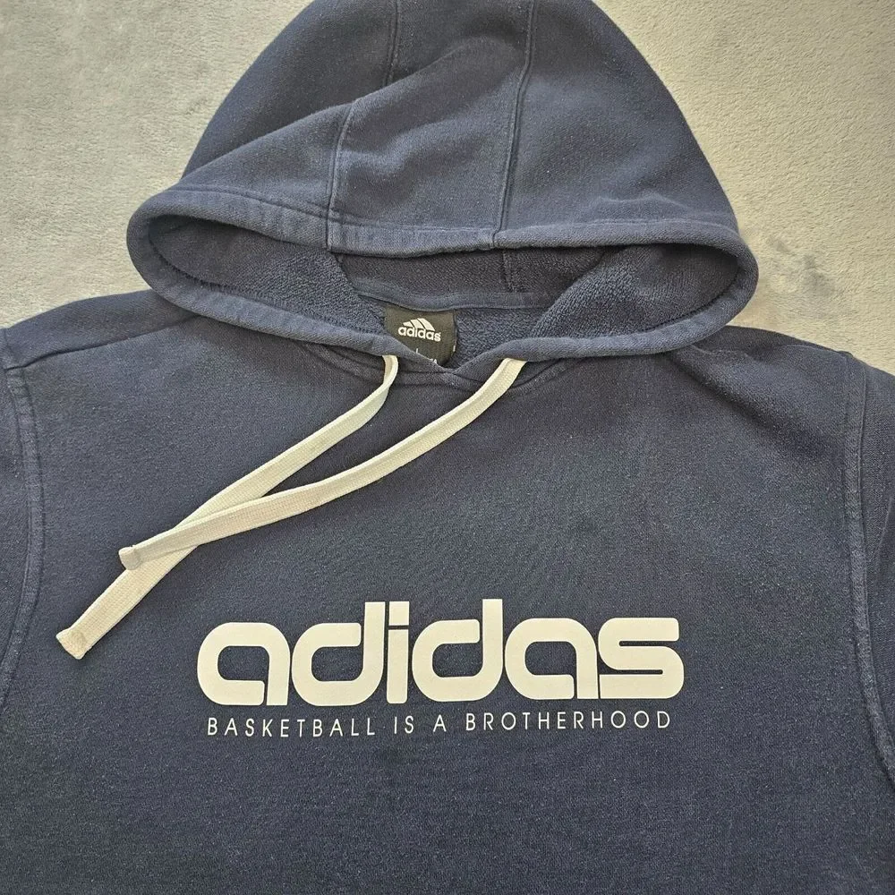 Adidas Hoodie Men's Large Blue Basketball‎ is a Brotherhood Pullover Sweatshirt